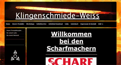 Desktop Screenshot of klingenschmiede-weiss.net